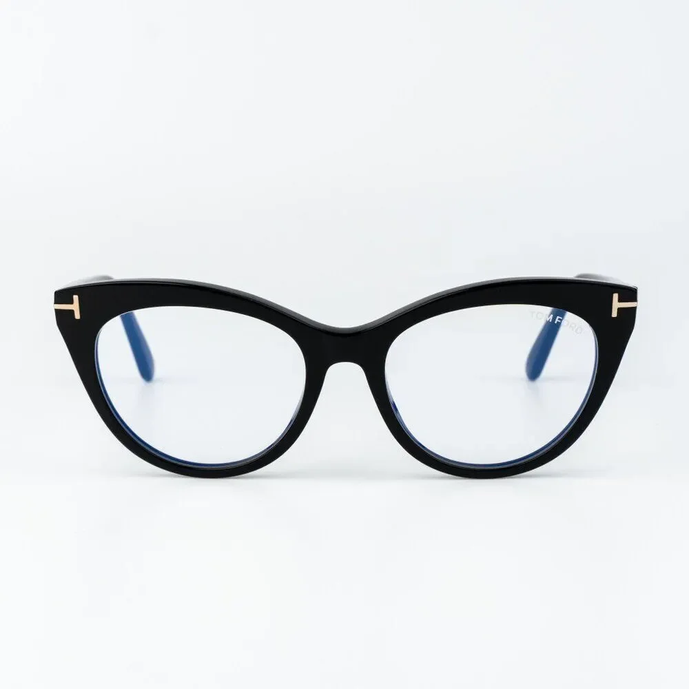 Tom Ford Women Eyeglasses Black Cat Eye FT6091-B 001 NEW AUTHENTIC